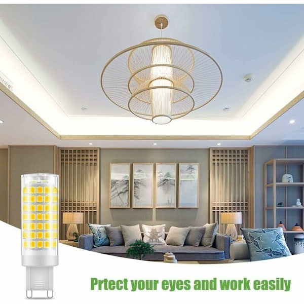 6-pack G9 LED-lampa, flimmerfria 9W LED-lampor kallvitt 6000 null none_ry
