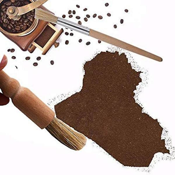 Kahviharjassetti 4 kpl Espressokoneen puhdistusharja Sisältää Puuharjan ja Nylon E