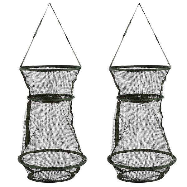 3 stk Foldbar Agnskast Garnfiskenet Bærbar Fiskeri Landing Net Reje Bur 2stk 25X25CM 2pcs 25X25CM