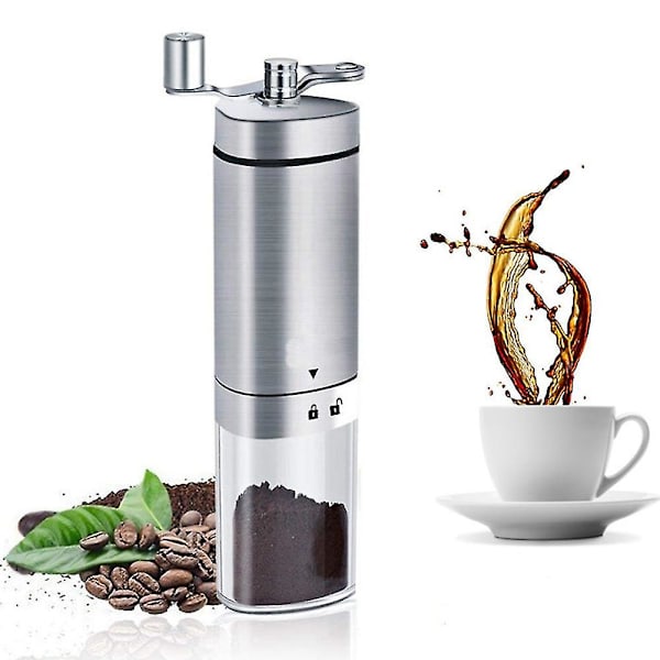 Hånddrevet Bærbar Kvern for Kaffe Justerbar Keramisk Kaffebønne Kvern Rustfritt Stål Kjøkken Kvern