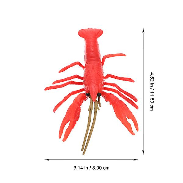 Havdyr Leke Kunstig Hummermodell Havdyrfigurer Hummerskulptur Rød 11,5X8X3CM Red 11.5X8X3CM