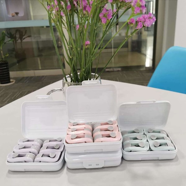 Lakanclips Fästclips Halkfria Täcke Örngott Clips 12 Stycken Rosa, Vit