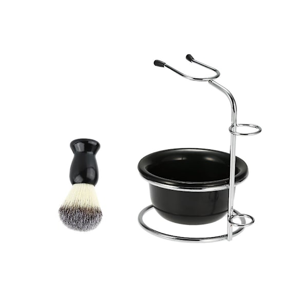 Razor Mænd Barbering Barbering Kost Skål Mænd Barbering Skål Barbering Skål Barbering Kop Sort 12.5 * 11,5 cm Black 12.5*11.5cm