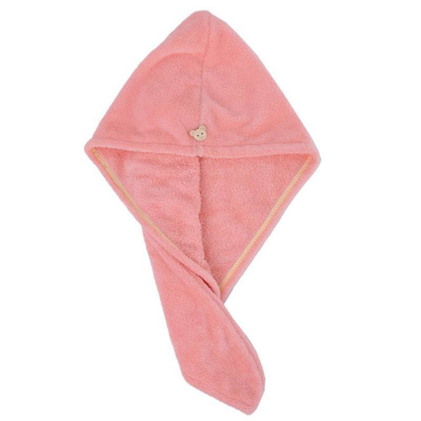 Pink 1 stk Mikrofiber Hårhåndklæde Wrap - Anti Frizz Mikrofiber Hårhåndklæde Til Krøllet Langt Hår Tørre Håndklæder - Hurtig Magisk Hår Tørring Til Kvinder