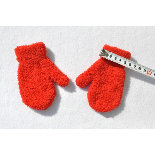 Varma Plysch Tjocka Varma Bebisvantar Vinter Plus Sammet Vantar Barn Barn Korall Fleece Hel Finger Vantar För Barn Vantar