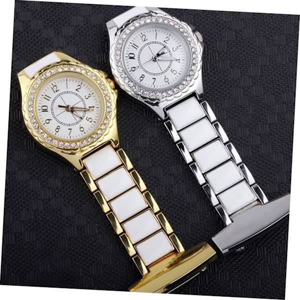 2 Styk Læge Sygeplejerske Lommeur Kreativ Lommeur Personlig Ur Gave Klassisk Lommeur Diamant Lommeur Vintage Lommeur