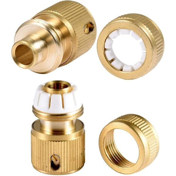 2-delt Hurtigkobling Hagevannslange Laget Av Messing, Hurtigkoblingsforbindelser For Hage Hagevannslange 1/2 \"Hurtige Koblinger