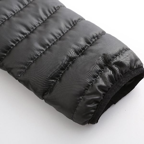 Herrarnas Vintervarm Jacka Vindtät Casual Huva Tjock Medium Lång Ytterkläder Ny 3XL 3XL