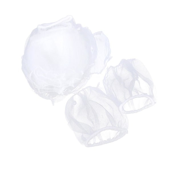 30 stk. Håndvaskfilter Si Strainer Håndvask Mesh Pose Håndvask Strainer Pose Håndvask Net Pose Håndvask Filter Pose Hvid White