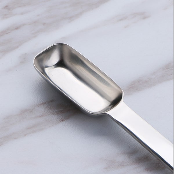 1 Teske (1 Tsp | 5 mL | 5 cc | 1/3 Spiseske) Enkelt Måleske, Rustfrit Stål Individuelle Skeer, Skeer med Langt Håndtag Kun