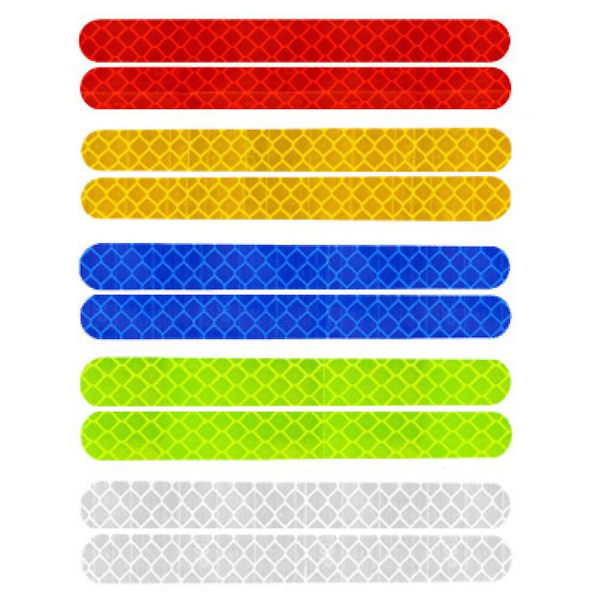 5 Paria Autotarraa Koristeluun Auton Takapenkkipysäköintipeilin Tarra Heijastava Auton Tarra Sekalaiset Värit 16X1.5cm Assorted Color 16X1.5cm