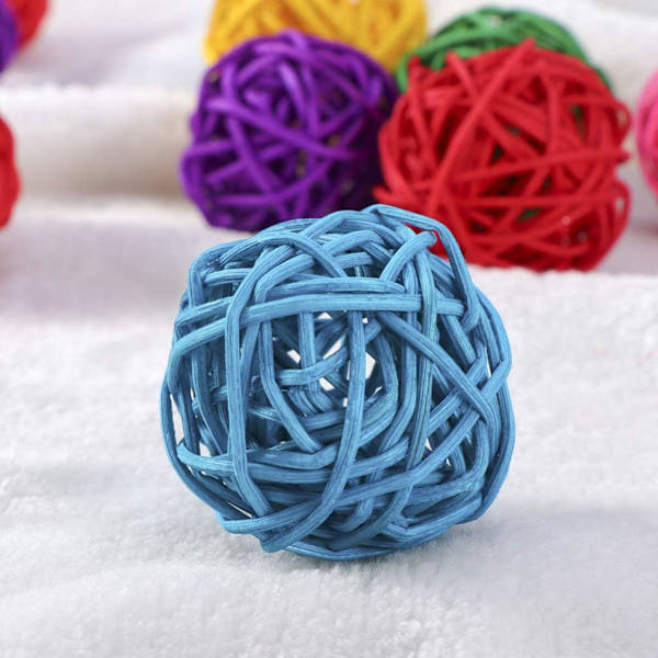 40-pack Rattanbollar, Vickerbollar, Dekorativa Julgransdoftdiffusorer, Hantverksdekorationer för Bröllop, Hotell och Festivaler