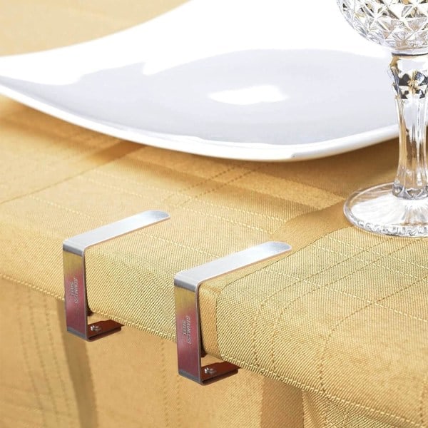 RYI)4cm x 8 stykker - Dugklemmer Sæt med 8 Rustfrit Stål Bord