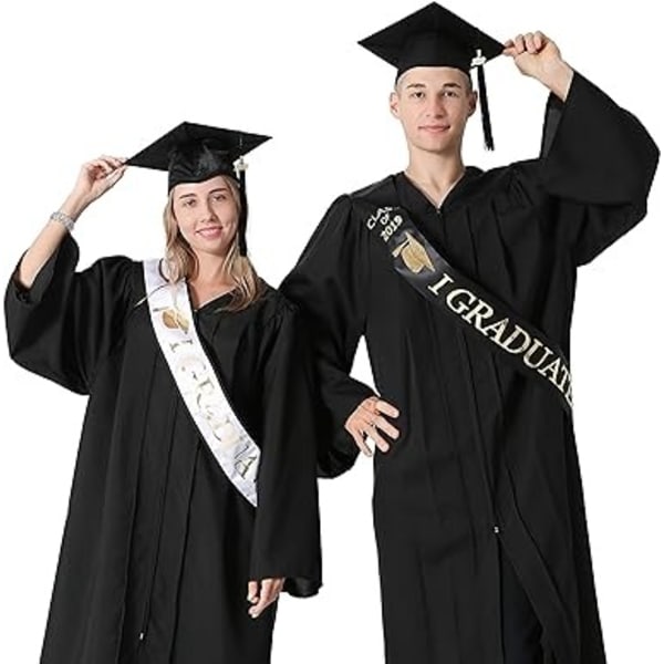 Klasse av 2023 Gradueringsbånd med gullglitterbokstav for avslutningsfest