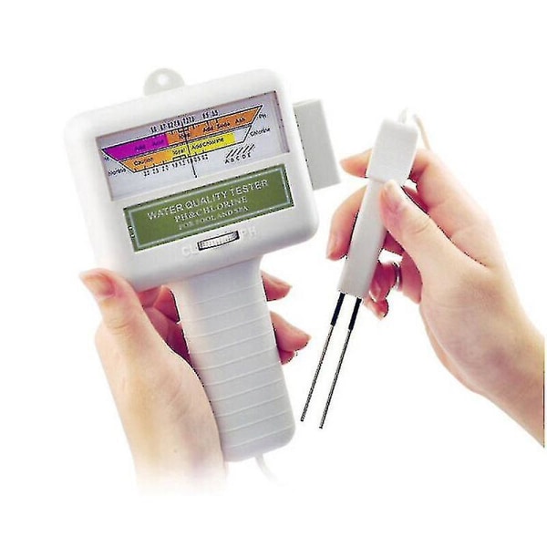 2-in-1 Kloori- ja pH-mittari Uima-allastesteri, Cl2-tason mittari