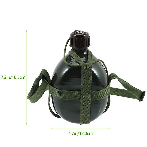 Camping Vandkoger Bærbar Vandflaske Udendørs Vandret Vandbeholder (1,2l) Grøn 18,5x12cm Green 18.5x12cm