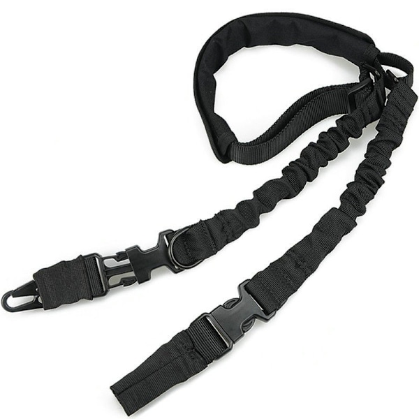 2-punkts Ekstra Lang Rifle Sling, To-punkts Traditionel Geværrem Standardrem med Metal Hæk til Udendørs Sport (2 stk.)