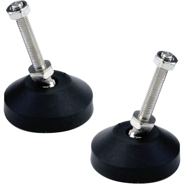 Justerbare Møbelfødder, M8x50mm Forstærket Nylonbase, Bord/Skrivebord Nivelleringsfødder, (82mm Lange, Pakke med 4)