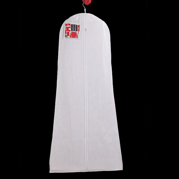 2 stk. Garment Bag Bryllup Beskyttende Dæksel til Brudekjoler Aftenskjoler Dragter Frakker Åndbar Anti-Kjole Garment Bag (71'' x 27.6'', Hvid)