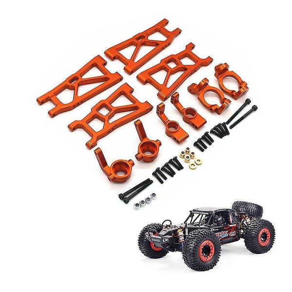 Metalluppgraderingsdelar Kit Upphängningsarmar Styrblock Kompatibla Med Zd Racing -10 Dbx10 1/10 Rc Biltillbehör,orange