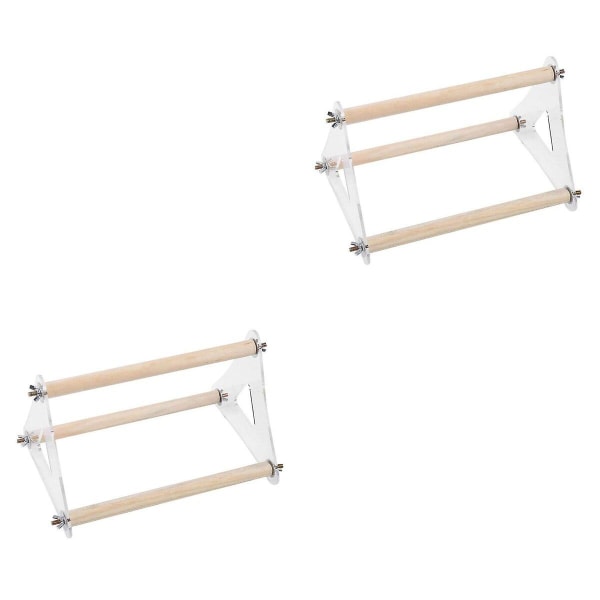 3-pack Fågelpapegoja Rolig Ståleksak Papegojaktivitet Triangulär Ståleksak Husdjurstillbehör 2pcsM 2pcs M