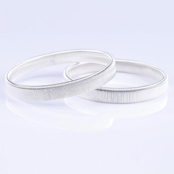 2st skjortärmhållare metall elastiskt armband ärm strumpebandsarmband (vit)Vit White