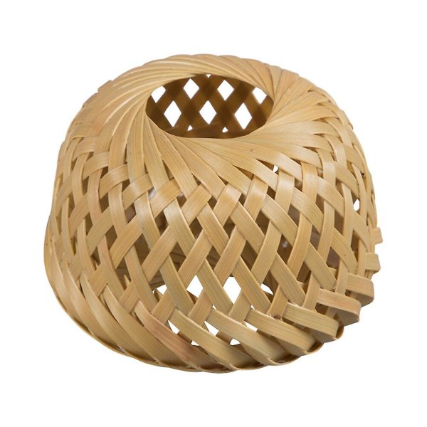 Bambuvävkorg Dryckunderlägg Återanvändbar koppmatta Tetillbehör Förvaringslåda Hög stil5,3*4 cm High style 5.3*4cm
