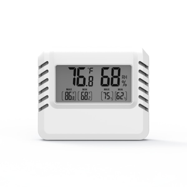 1 STK innendørs termometer Hygrometer for hjemmet, romtermometer fuktighetsmåler med nøyaktig temperatur fuktighetssensor for drivhus babyrom Offi