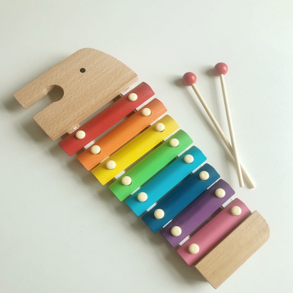 Caterpillar Xylophone -musiikkilelu puisilla nuijailla taaperoille, soittimet, puiset lyömäsoittimet