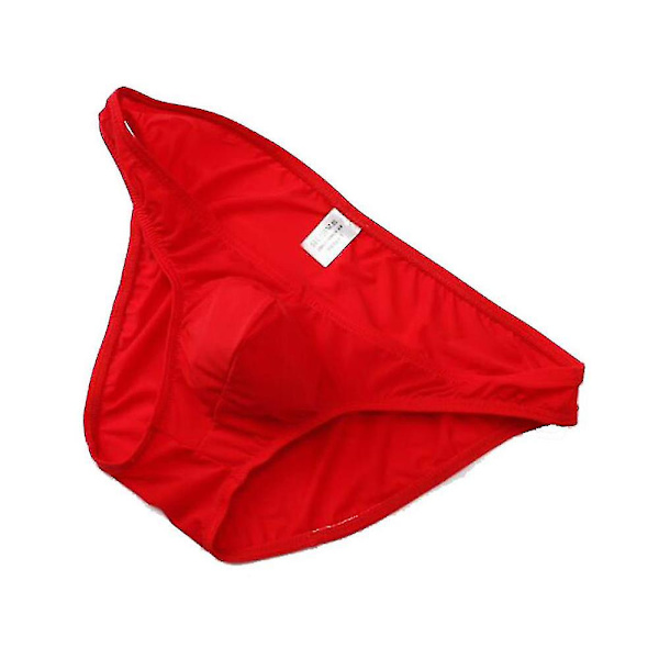 Miesten matalavyötäröiset alushousut mukavat joustavat urheilualushousut pussialushousut 2XL Punainen 2XL Red