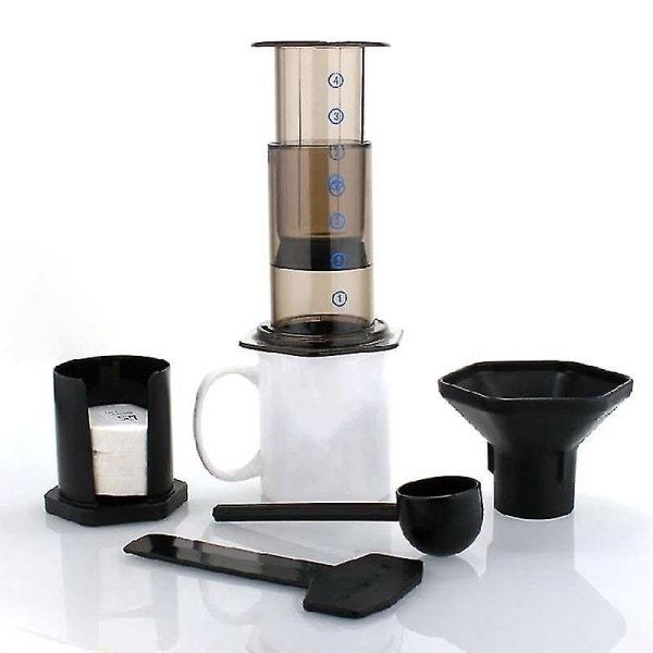 Kaffe Maskine Manuel Tryk Pot Manuel Kaffe Maskine Brun