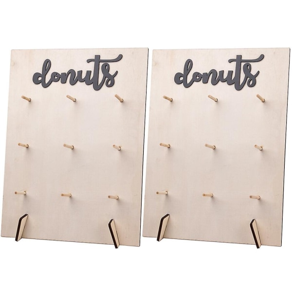 2 Sett Donut Stativ Holder Donut Display Board For Bryllup Fest Donut Tema Fest 40x30cm 40x30cm