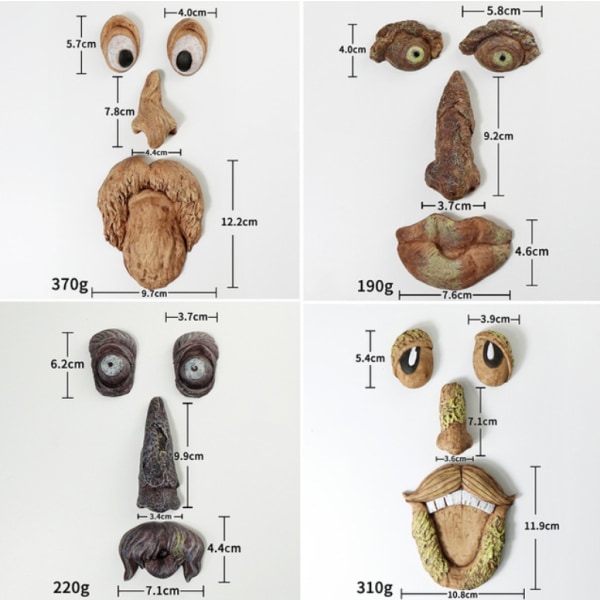 Gammel Mand Trækrammer Havehavekunst, Havekunst Skulptur Dekorationer Udendørs Skulptur Træansigt Have Baghave Dekoration, Sjov Harpiks Træansigt