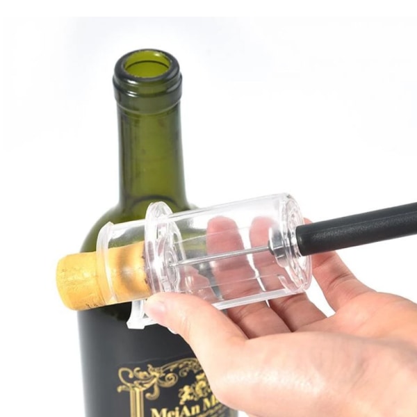 Vinlufttryckspump Flasköppnare - Folieskärare - Otroligt enkel vinöppnare Lufttrycksvinöppnare - Vinpump Easy Cork Remover Korkskruv -