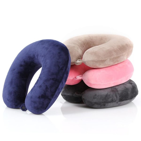 Høykvalitets Reisepute i Memory Foam for Bil- og Flyreiser_xrzi Dark Gray