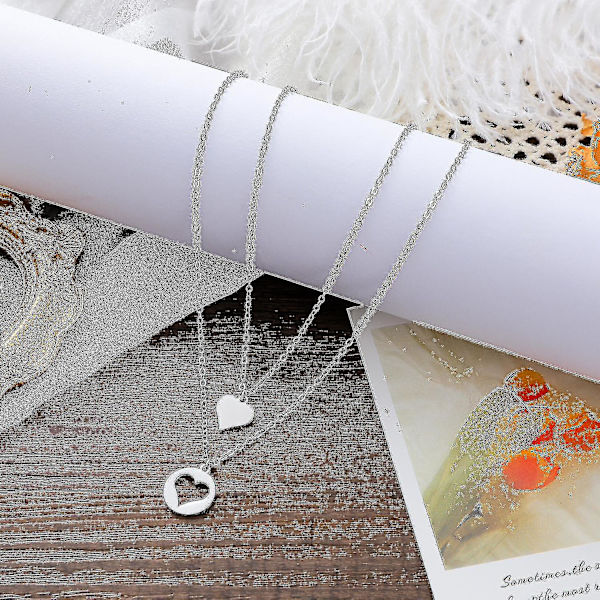 Mors Dag Mor Dotter Halsband Set Presenter Till Mamma Present Till Fru Hjärthalsband Ny Mamma Present Brudens Mor Present