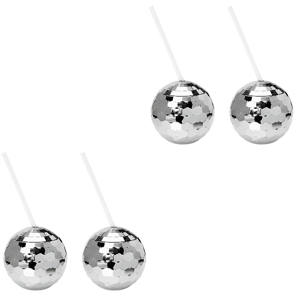 8 stk Dekorative Glitrende Kugleformede Kopper Hjem Bar Fest Cocktail Kop Disco Tema Vin Kop 4 stk1 4 pcs 10.8x10.5cm