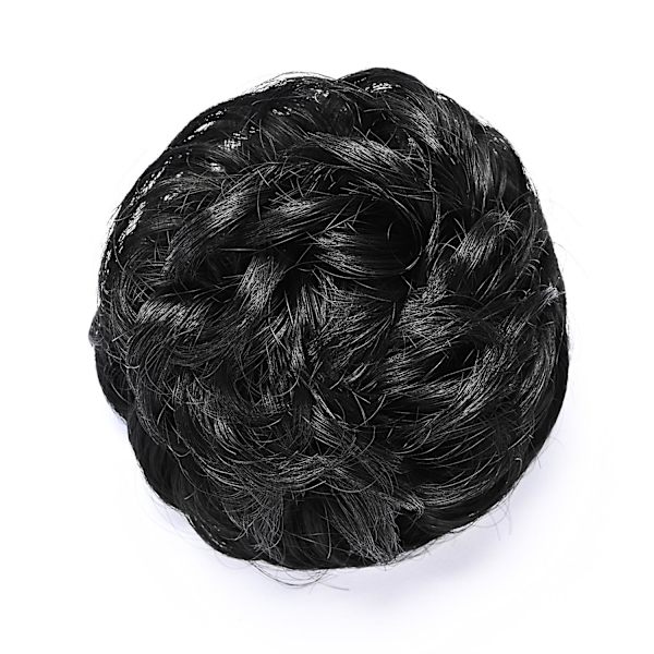 4 stk. Scrunchie Hårknute Oppsatt Hårstykke Hårbånd Hestehale Extensions Hår