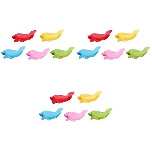 150 stk Delfin Silikon Skrive Treningsenheter Universal Skrivegrep Holdningskorrigerende Hjelpemidler For 150 pcs