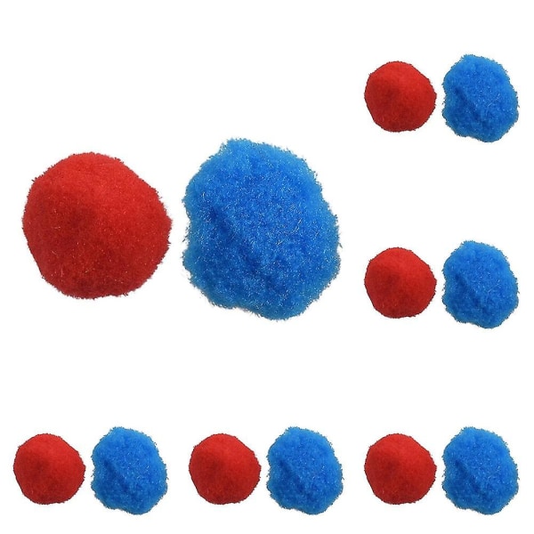 100 stk. Bløde, bløde pomponer med blandede farver, der er kompatible med børnehåndværk, 35 mm