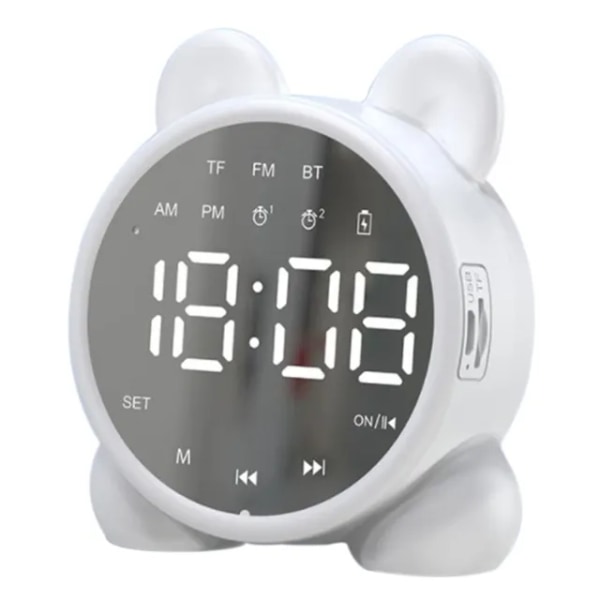 Ok att vakna-klocka för barn - Toddler Sleep Training Clock, nattlampa & väckarklocka vit 1 st