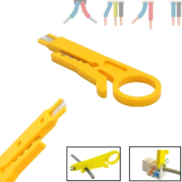 10 stk Mini Økonomisk Nettverkskabelkutter Nettverkskabelkutter Bærbar Slagstansverktøy for Nettverksdatakabel, RJ45/CAT5/CAT6, Kabel