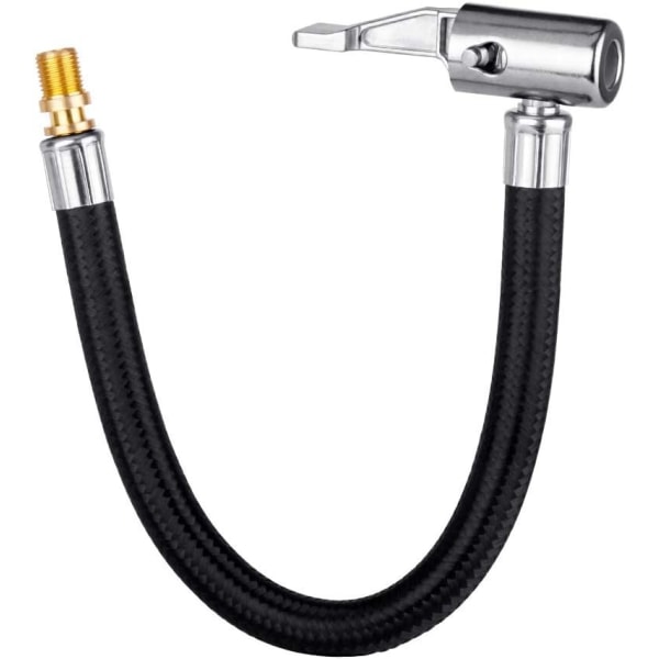 Låsende Dækventil med Gummislange og Standard Dækventil Fin Gevind, Dæk Inflator Pumpe Slange Adapter til Twist On Konverter til L