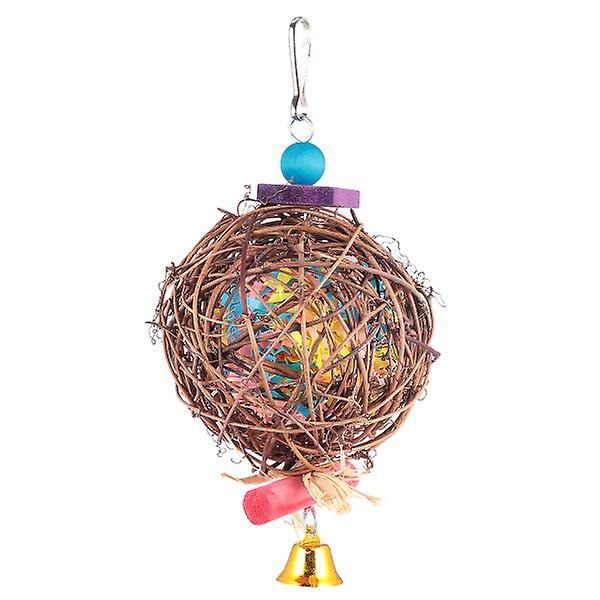Husdjursleksaker Papegojor Burleksak Papegoja Tuggleksak Fågel Papegoja Leksak Fågel Hängande Leksak Conure Leksaker Fågel Shredder Leksaker Färgglada 11X11X22CM Colorful 11X11X22CM