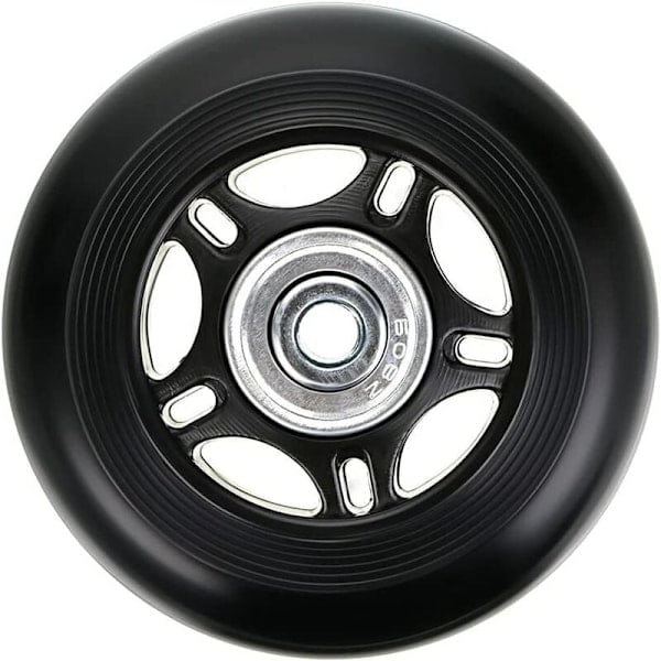 /Ryi/ 2 stk. kuffert hjul udskiftningshjul leje reparation til bagage kuffert 70×24mm, sort