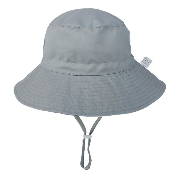 Baby Summer Beach Upf 50+ Solskydd Baby Toddler Cap för baby BarnhinkhattXSGREY XS GREY