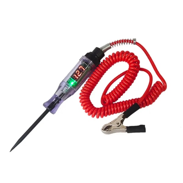 Bil Buzzer Testlys, DC 6-24V Dobbelt Farge LED Pære Auto Krets Tester, Elektrisk Tester Lys Verktøy Sonde for Bil Kjøretøy F