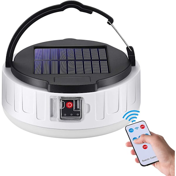 LED Camping Lanterne Oppladbar LED Lanterne Teltelt Lys Bærbar LED Lanterne IPX4 Vanntett Campingbelysning, Nødlampe 4 Moduser For Camping, Bi