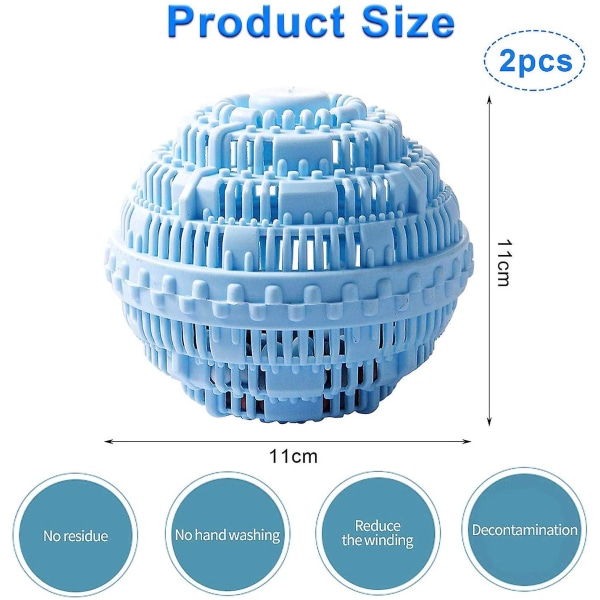 Vaskebolde, genanvendelig miljøvenlig vaskebold, naturlig vaskebold, antibakteriel og holdbar, miljøvenlig kuglevaskebold til vask af Mac