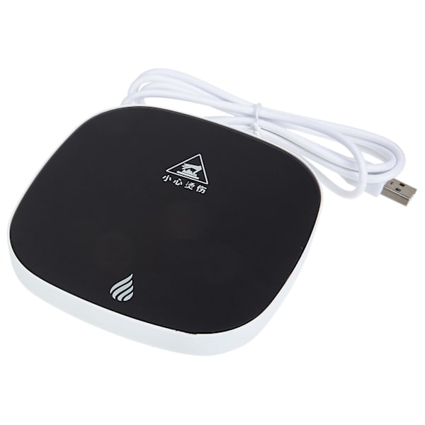 Toimiston kahvimuki sähköinen mukin lämmitin Kahvin lämmitin Lämmittävä alusta Langaton mukin lämmitin Työpöydän mukin lämmitin Musta 12x12cm Black 12x12cm